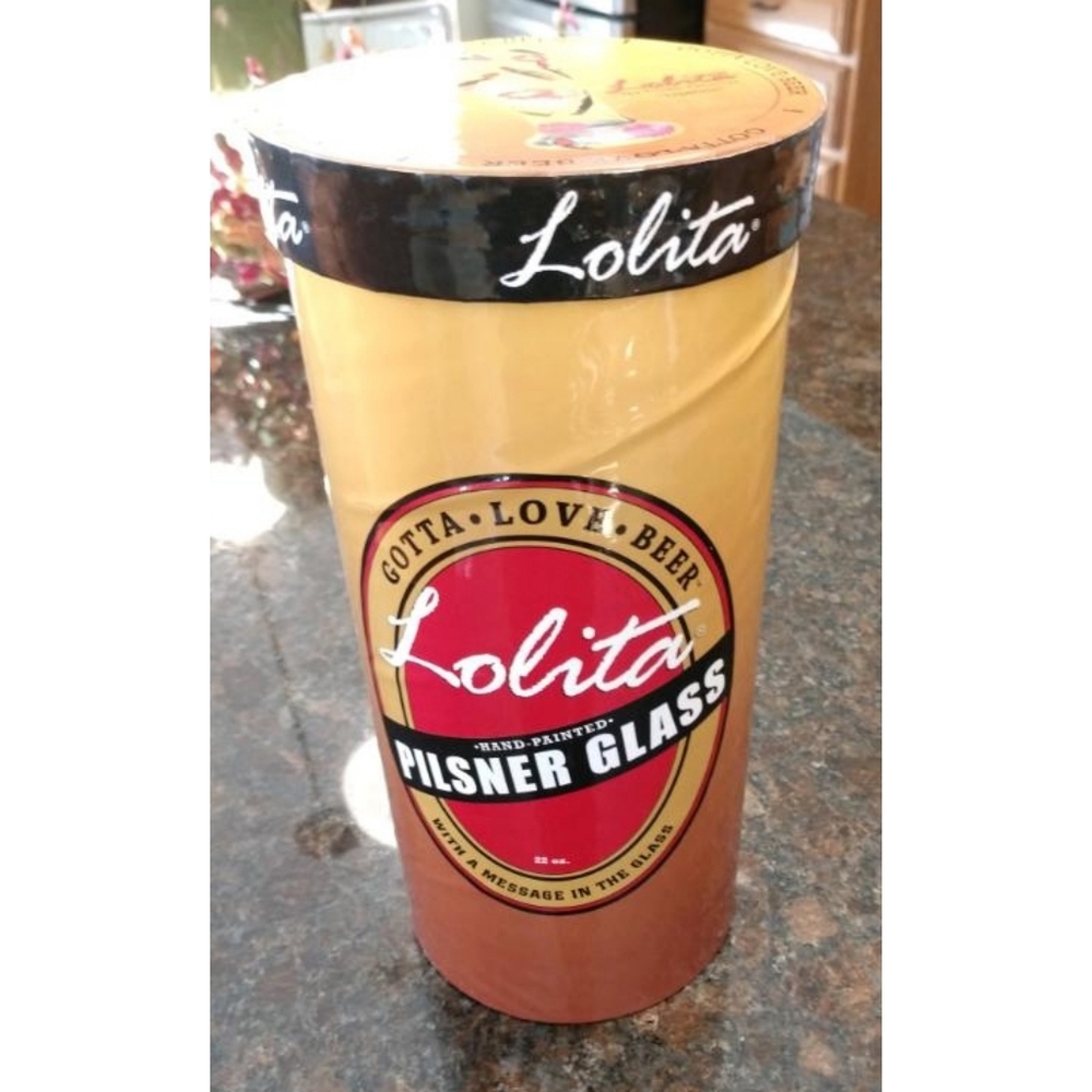 NIB-Lolita 'Lipstick' Pilsner Glass - Picture 3 of 4